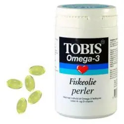Tobis fiskeolie omega 3, 200kap./perler