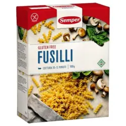 Semper Pasta skruer Fusili glutenfri, 500g.