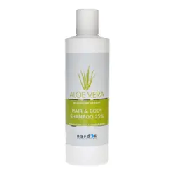 Aloe Vera hair & body shampoo 25%, 300ml.