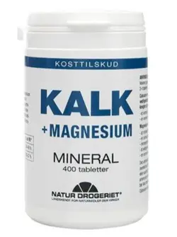 Kalk + Magnesium, Naturdrogeriet, 400tab.