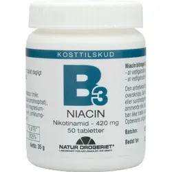 Niacin (nikotinamid) 420 mg, 50tab.