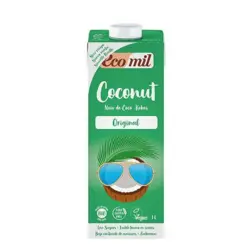 Ecomil Kokos mælk m. agave Ø, 1L.