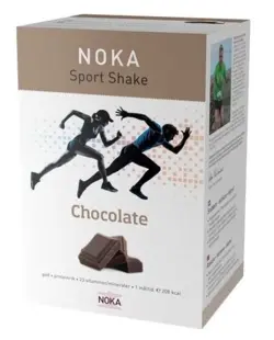 Sport Shake chokolade Noka 9 måltider 531 g.