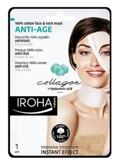 Iroha Face & neck anti-age mask collagen 1 pk.