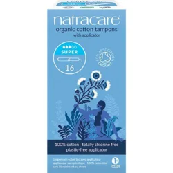 Natracare tampon super m. hylster Øko. 16stk.