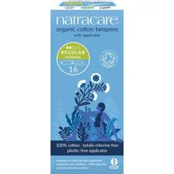 Natracare tampon regular m. hylster, Øko. 16 stk.