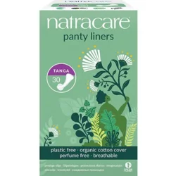 Natracare tanga formet trusseindlæg g-streng, Øko, 30 stk.