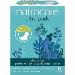 Natracare regular bind m. vinger indpakket enkeltvis, Øko, 14 stk.