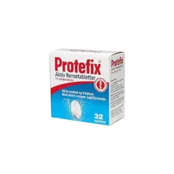 Protefix aktiv rensetabletter Til tandprotesen, 32 tab