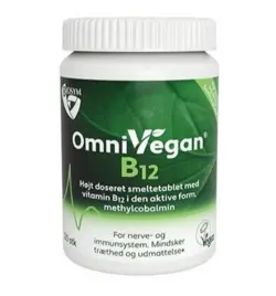OmniVegan B12 vitamin, smeltetablet, 120 tab.