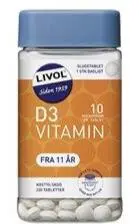 Livol Vitamin D 10 µg, 220 tab / 50 g