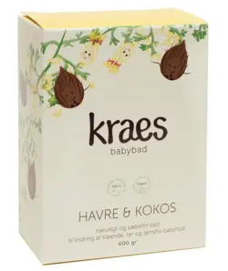 KRAES babybad Havre & Kokos, 600 g