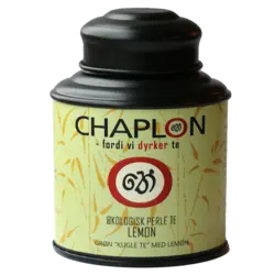 Chaplon Grøn Perle Te Lemon dåse Økologisk, 80g