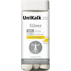 UniKalk Silver tyggetabl., 90tabl.