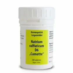 Camette Natrium sulf. D6 Cellesalt 10, 200 tab/50g