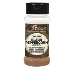 Cook Stødt sort peber Ø, 45 g.