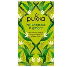 Pukka Te Lemongrass & Ginger Ø, 20 breve