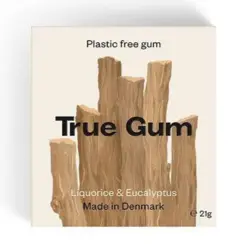 True Gum Tyggegummi Lakrids &Eucalyptus, 20g.