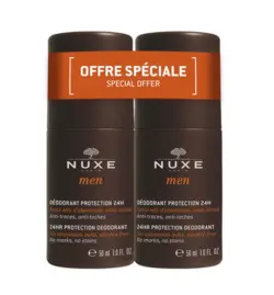 Nuxe Men 24-hr Protection Deodorant DUOPACK, 2x50ml.