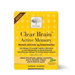 New Nordic Clear Brain Active Memory Mega, 30tab.