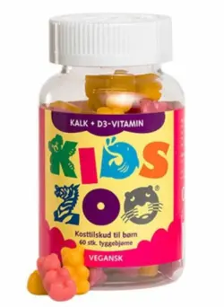 Kids Zoo Kalk + D gelé KANIN, 60stk