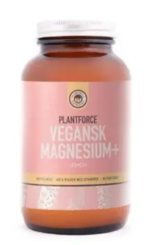 Plantforce Vegansk Magnesium + Lemon, 160g.