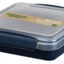 Sistema Renew Madkasse Sandwich box, 450 ml asa. farver mint/blå.