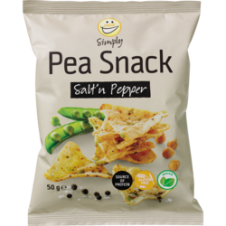 EASIS Simply Pea Snack Salt & Peber 1 stk.
