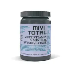 Mivi Total Kvinde Multivitamin & Mineraler, 90tab.
