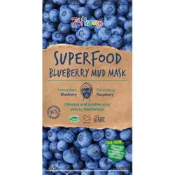 7th Heaven Ansigtmaske Mud Superfood Blueberry, 10g