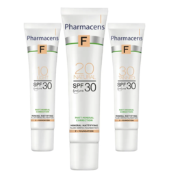 Pharmaceris F Matterende foundation Normal, fedtet hud og akne hud, SPF 20. Natural 02, 30ml.