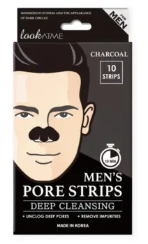 LOOK AT ME Men's Pore Strips Charcoal, 10stk.