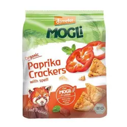 MOGLI Paprika Crackers m. spelt Ø Demeter, 80g