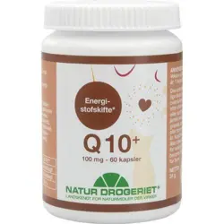 Natur Drogeriet Q10+ kapsler 100 mg, 60kap