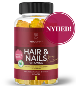 VitaYummy Hair & Nails Vitaminer Lemon, 60stk.