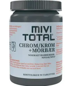 Mivi Total Krom + Morbær, 90 tabl.