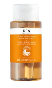 REN Clean Skincare Ready Steady Glow Daily AHA Tonic, 250ml.
