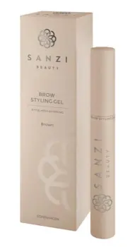 Sanzi Beauty Brow Styling Gel, Brun, 6ml.