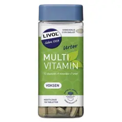 Livol Multivitamin m.urter, 150tab