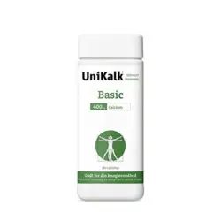 UniKalk Basic 400 mg calcium, 180tab