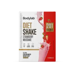 Bodylab Diet Shake - strawberry milkshake, 12x45 g