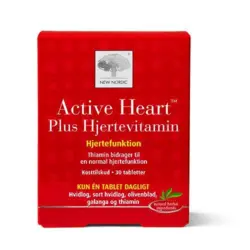 New Nordic Active Heart Plus Hjertevitamin, 30tab