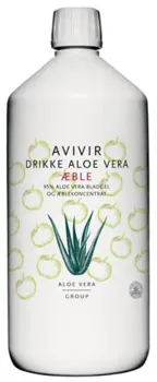 AVIVIR Aloe Vera Drikke 95 % m. æble, 1000ml.