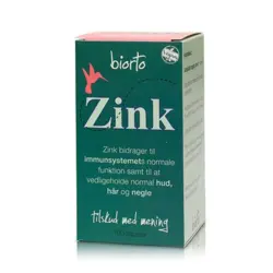 BiOrto Zink Immune, 18 mg - 180 kap UDLØB 31/1-24