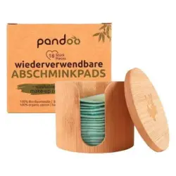Pandoo Bambus krukke m. bomulds rense rondeller