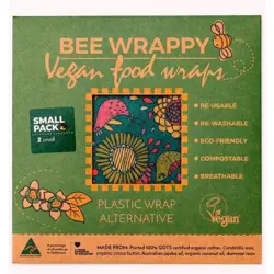 Bee Wrappy Vegan Food Wraps - 2 x small