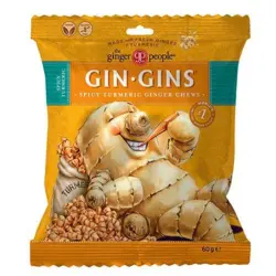 The Ginger People Spicy Turmeric Ginger Chews Gin-Gins, 60g