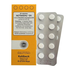 Sanum Notakehl tabletter D5, 20tab / 250mg
