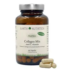 Earth Nutrition Collagen Mix m. Vitamin C, 90kap