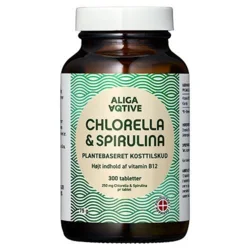 Aliga Aqtive Chlorella & Spirulina Tabletter, 300tab
